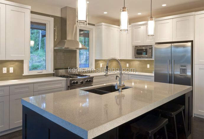 white solid surface kitchen countertops كونترتوب المطبخ سطح صلب أبيض