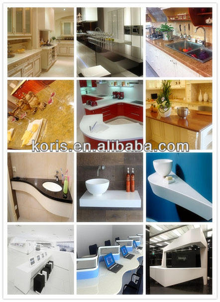 3-piece artificial marble top counter height 3 قطع من الرخام الصناعي ارتفاع سطح الطاولة