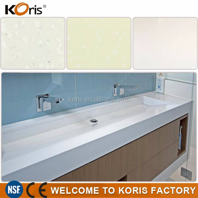 arctic white solid surface countertop bancada de superfície sólida branca ártica