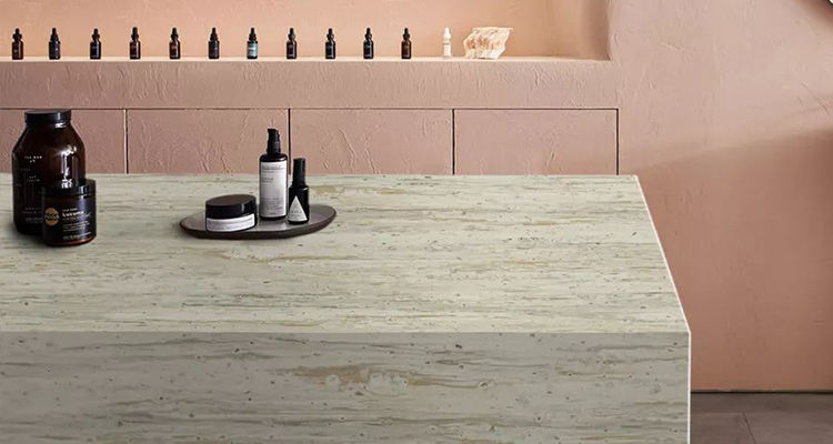 solid surface vs laminate surface solide vs stratifié