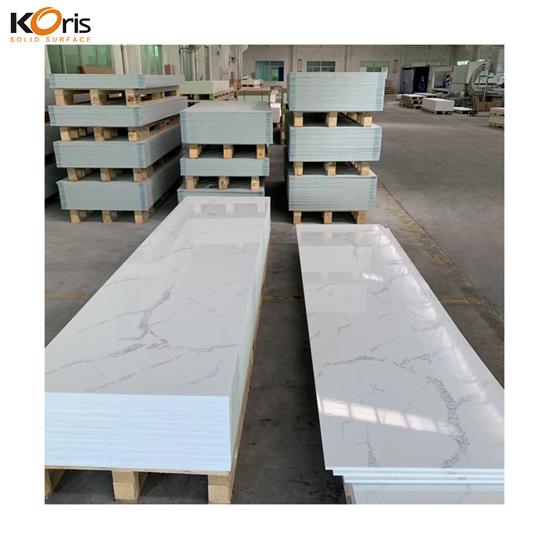 Marble-like Cut-to-size Artificial Stone Acrylic Solid Surface Counter Tops
