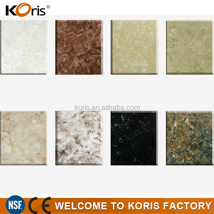 2016 koris solid surface material/ china artificial stone marble
