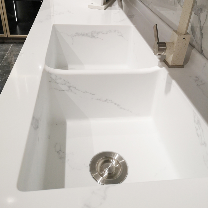 Customize Samsung Colors Bathroom Acrylic Solid Surface Sheet 6-30mm Solid Surface Vanity Top