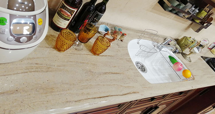 tampo de granito com pia