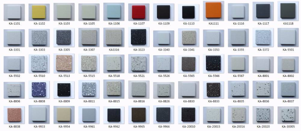 colores de superficie sólida de wilsonart