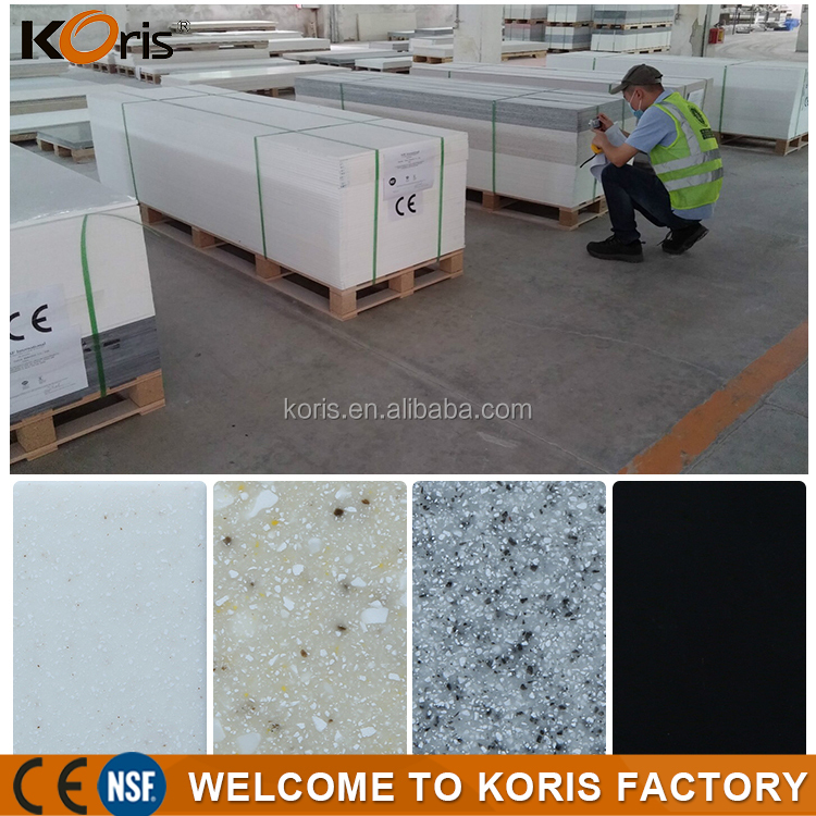 Durable Lightweight Pollution Resistance Artificial Granite Stone Slabs for Dining Table, Wall Panel, Countertop