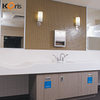 Customized 12mm Solid Surface White Modified Kitchen Countertop