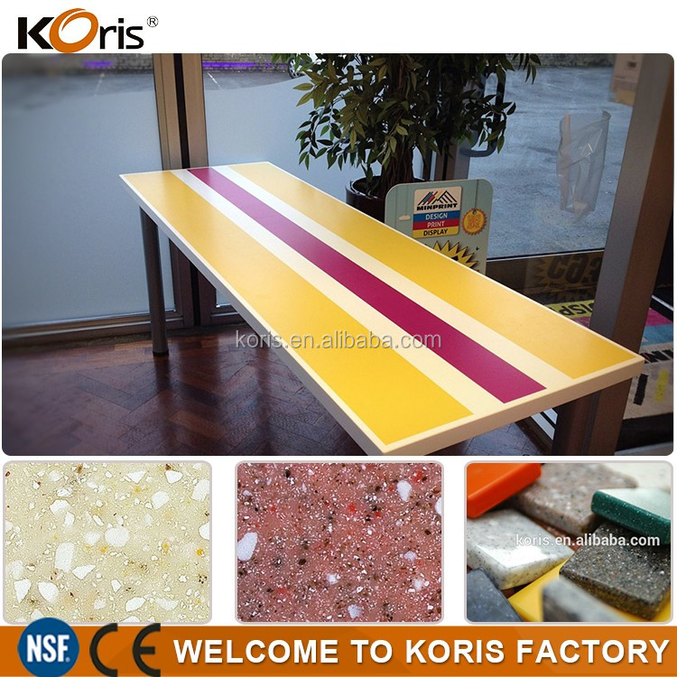 Acrylic Countertops Prices Standard Size Solid Surface Slabs Material